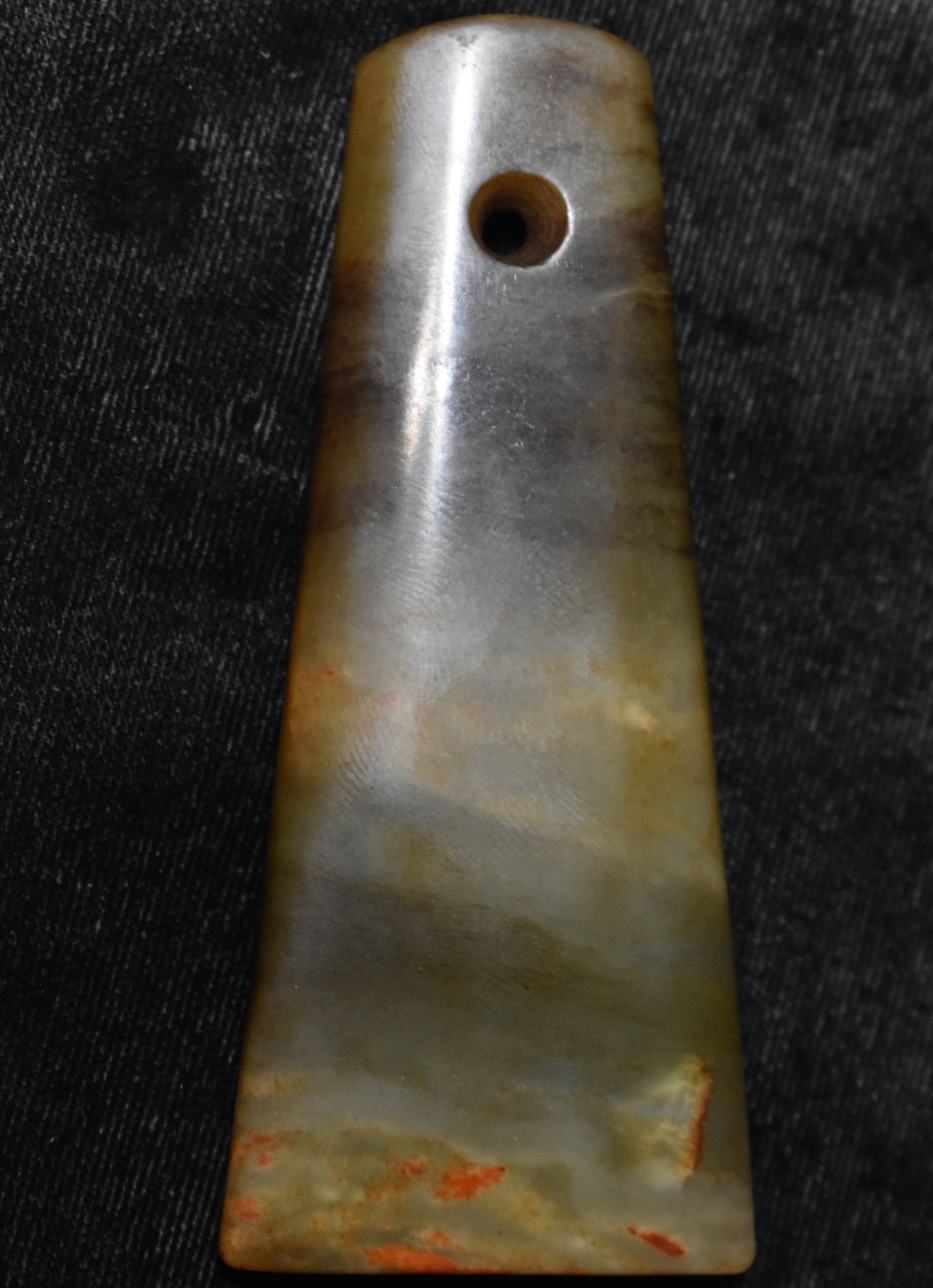 3 5/8" Highly Polished Neolithic Jade Pendant Hongshan Culture 5000 BC to 300 AD (1 of 10)