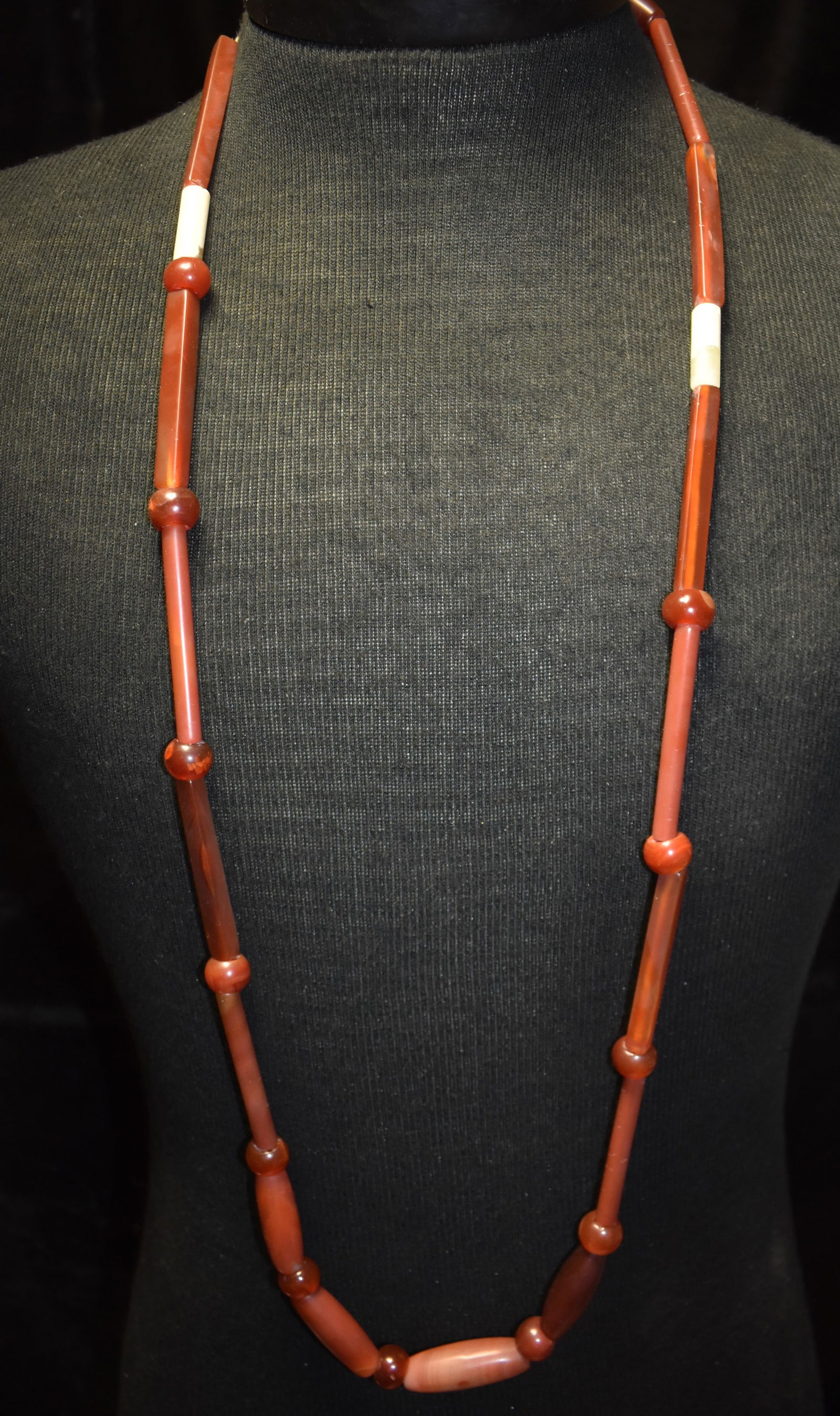 24" Strand of Chinese Agate Neolithic Beads found in North East China (1 of 6)