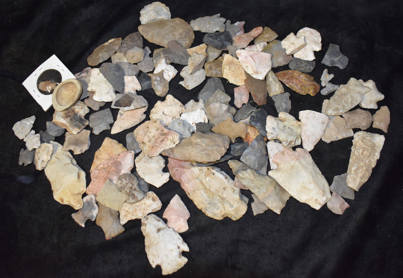 Pile of Broken or Common Native American Arrowheads (1 of 7)