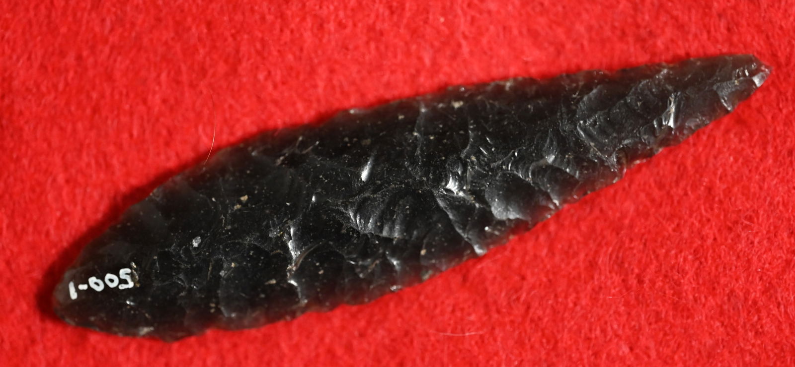 3 7/16" Obsidian Cascade W/COA from Ryan Keele.  Found by Venn Keeling in Lake Co. California on or (1 of 11)