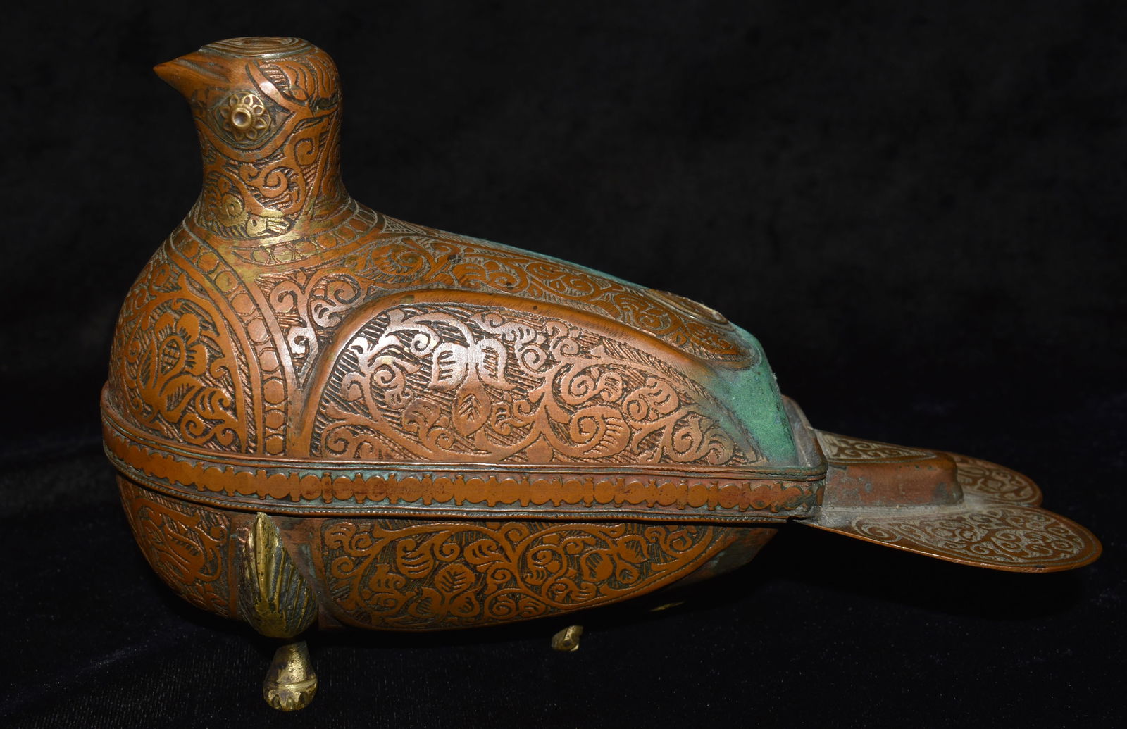 Late 19th/Early 20th Century Copper Dove Betel Box - Asian (1 of 7)