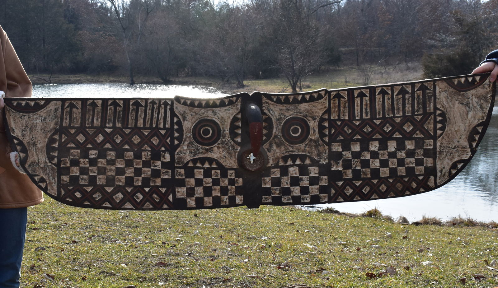 Antique African Mossi Carved Wood Bwa or Bobo Hawk Mask Burkina Faso - Mid Century or Older (1 of 16)