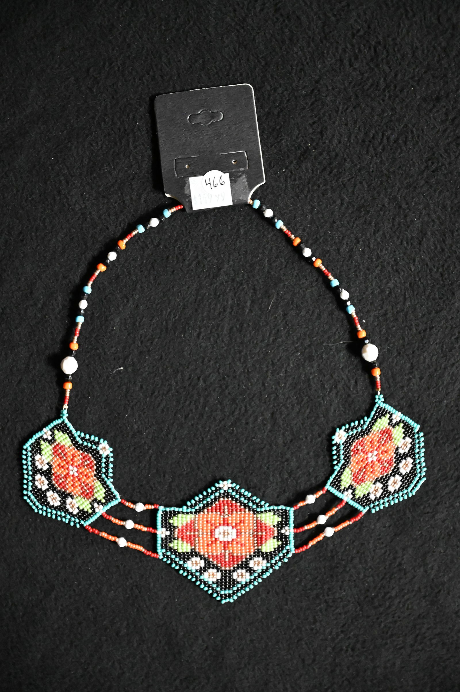 Hand Made Jewelry Beaded Necklace.  Ex: Pride of The Nations Store.  The Store represented many of (1 of 6)
