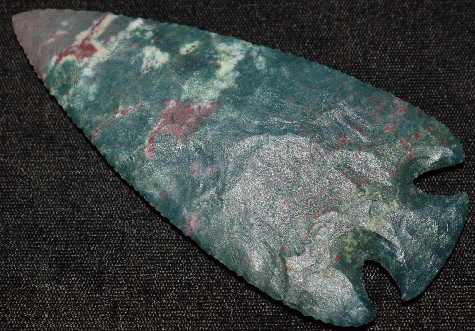 4 1/4" Gorgeous Hopewell Arrowhead made by Jim Redfearn of India Jasper (1 of 7)