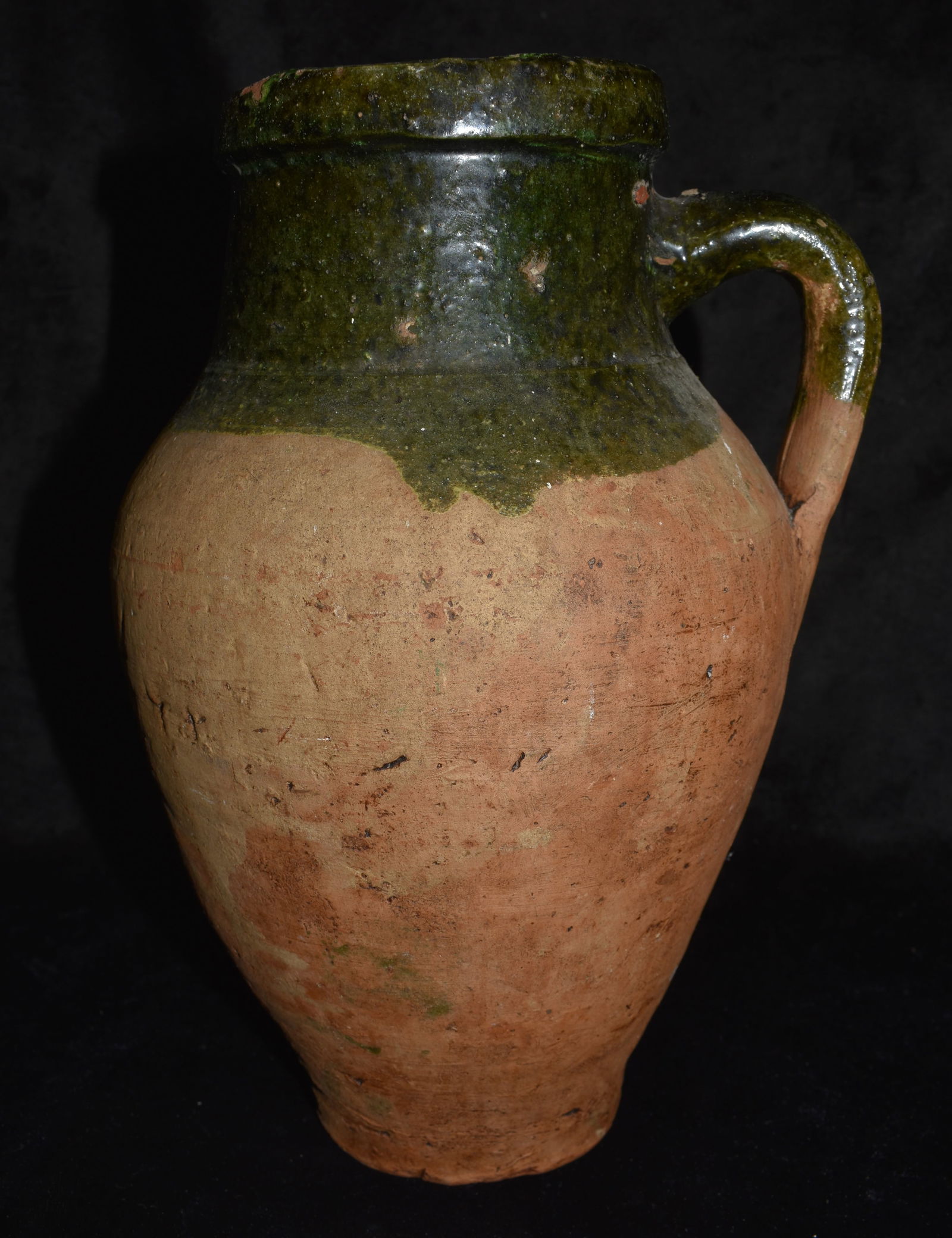 19th to early 20th Century Turkish Terracotta Pottery Olive Oil Jar (1 of 7)