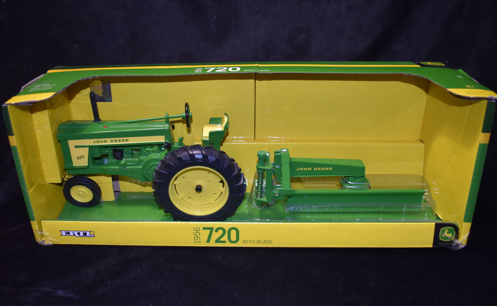 ERTL John Deere 1956 720 Narrow Front Tractor w/ Attachment 1/16 Die-Cast - NIB (1 of 5)