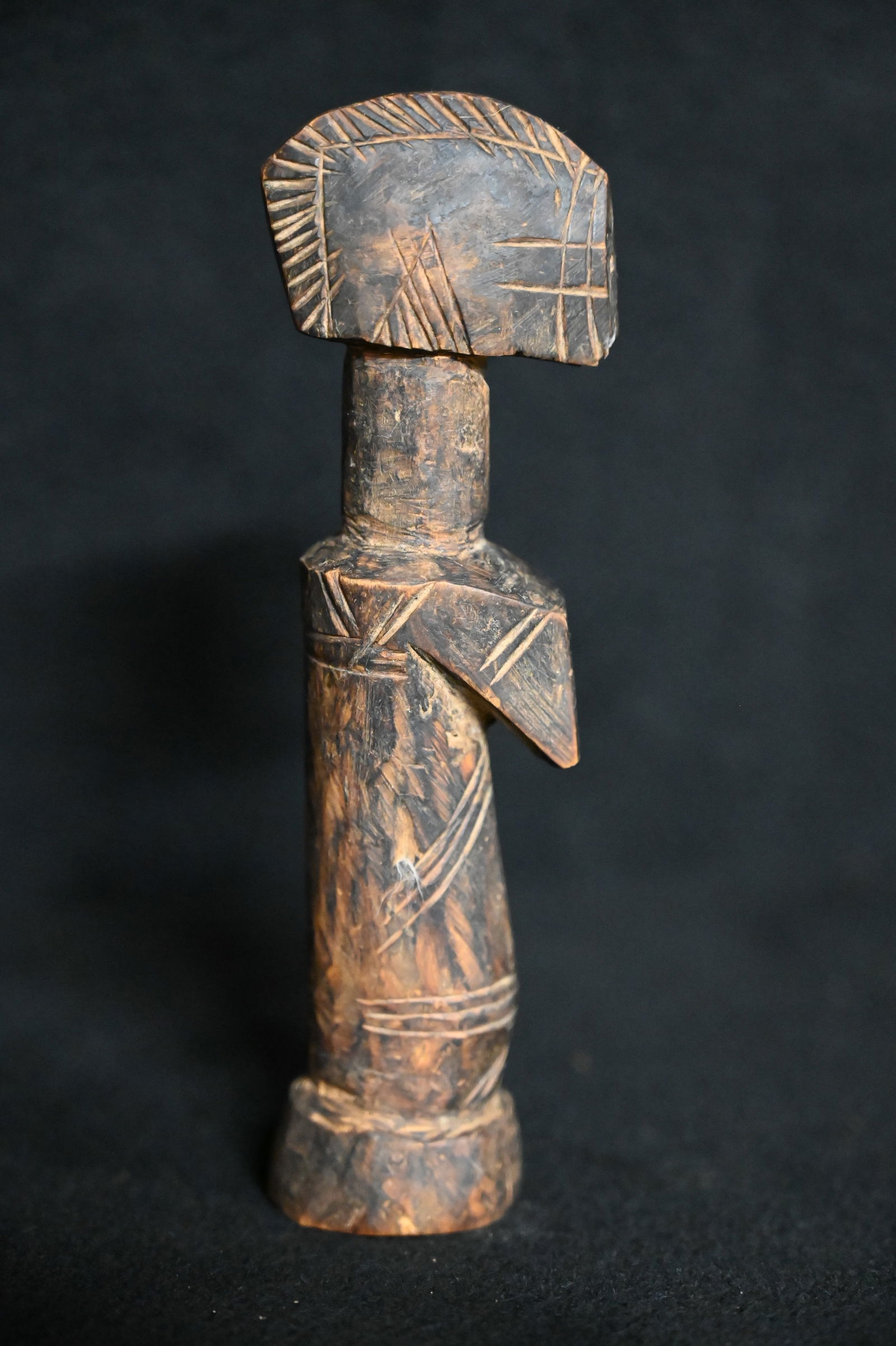 Mossi Doll Hand Carved From Africa.  Each Dolls is created as a Sybol of Fertility, Strength, Good (1 of 5)