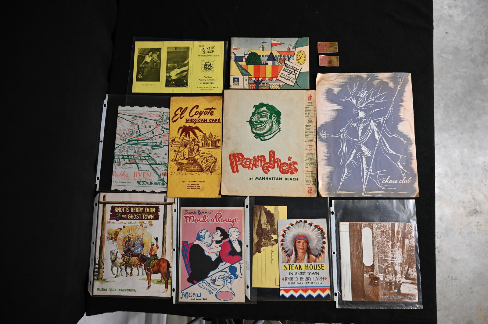 Paper Ephemera From California 1930-1960. Includes Restaurant Menus, Knott's Berry Farm, Farmers: Paper Ephemera From California 1930-1960. Includes Restaurant Menus, Knott's Berry Farm, Farmers Market Los Angeles