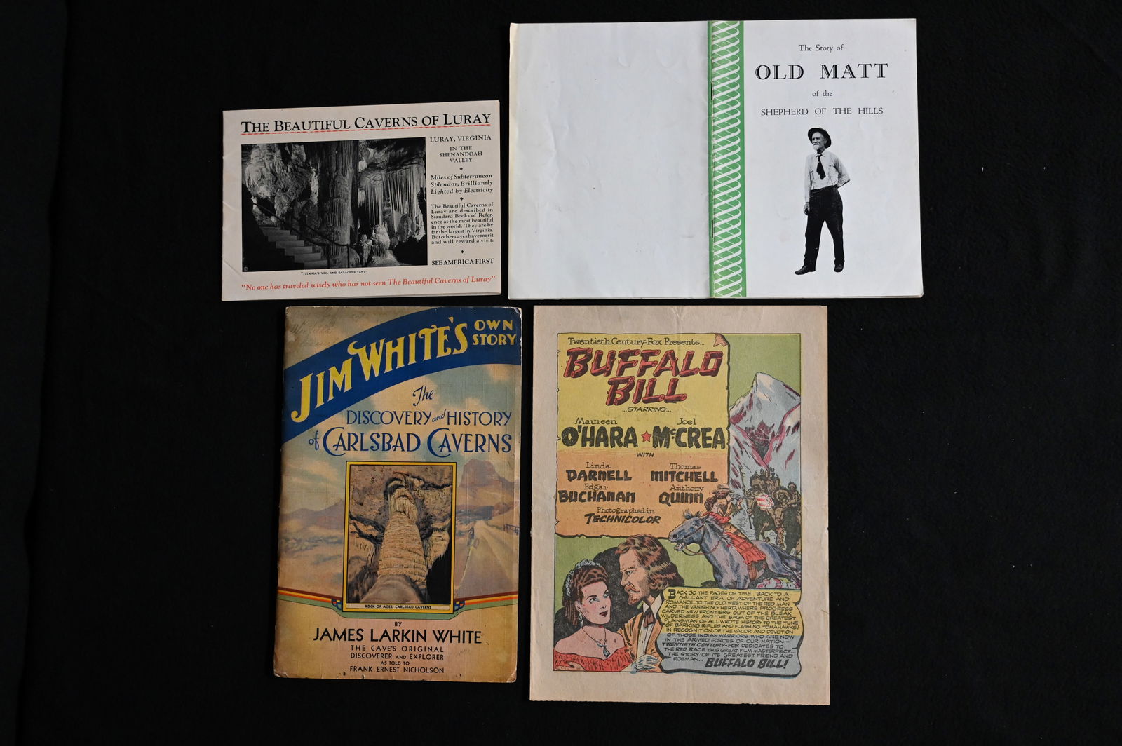 Jim White's Own Story Carlsbad Caverns, The Story of Old Matt of the Shepherd of The Hills, and (1 of 7)