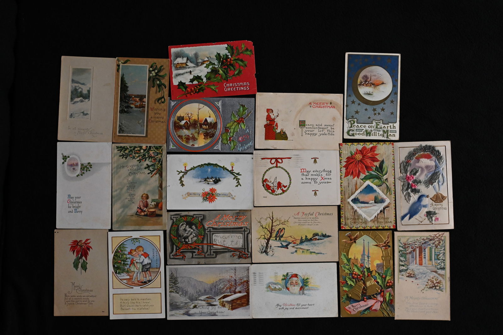 20 Christmas Related Postcards 1909-1923. (1 of 9)
