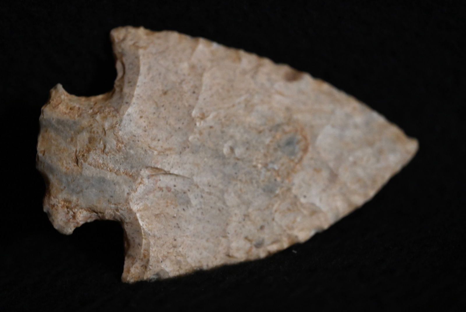3 1/16" Snyders Found in NE Missouri Keele COA.  Large very well-made Arrowhead  Ex: John Bender, (1 of 11)