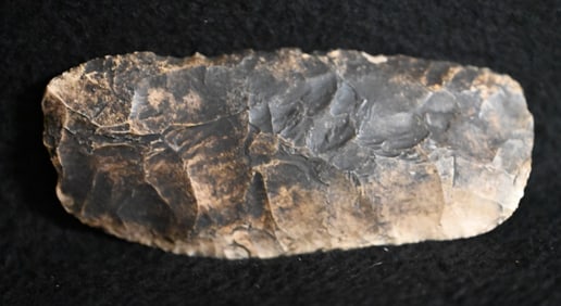 4 15/16" Paleo Square Knife Found by Terry Bourette in Montgomery Co. Missouri in Elkhorn River near