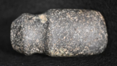 3 7/16" Miniature Full Groove Speckled Granite Axe Found in Adair Co. Missouri.  Great Color and