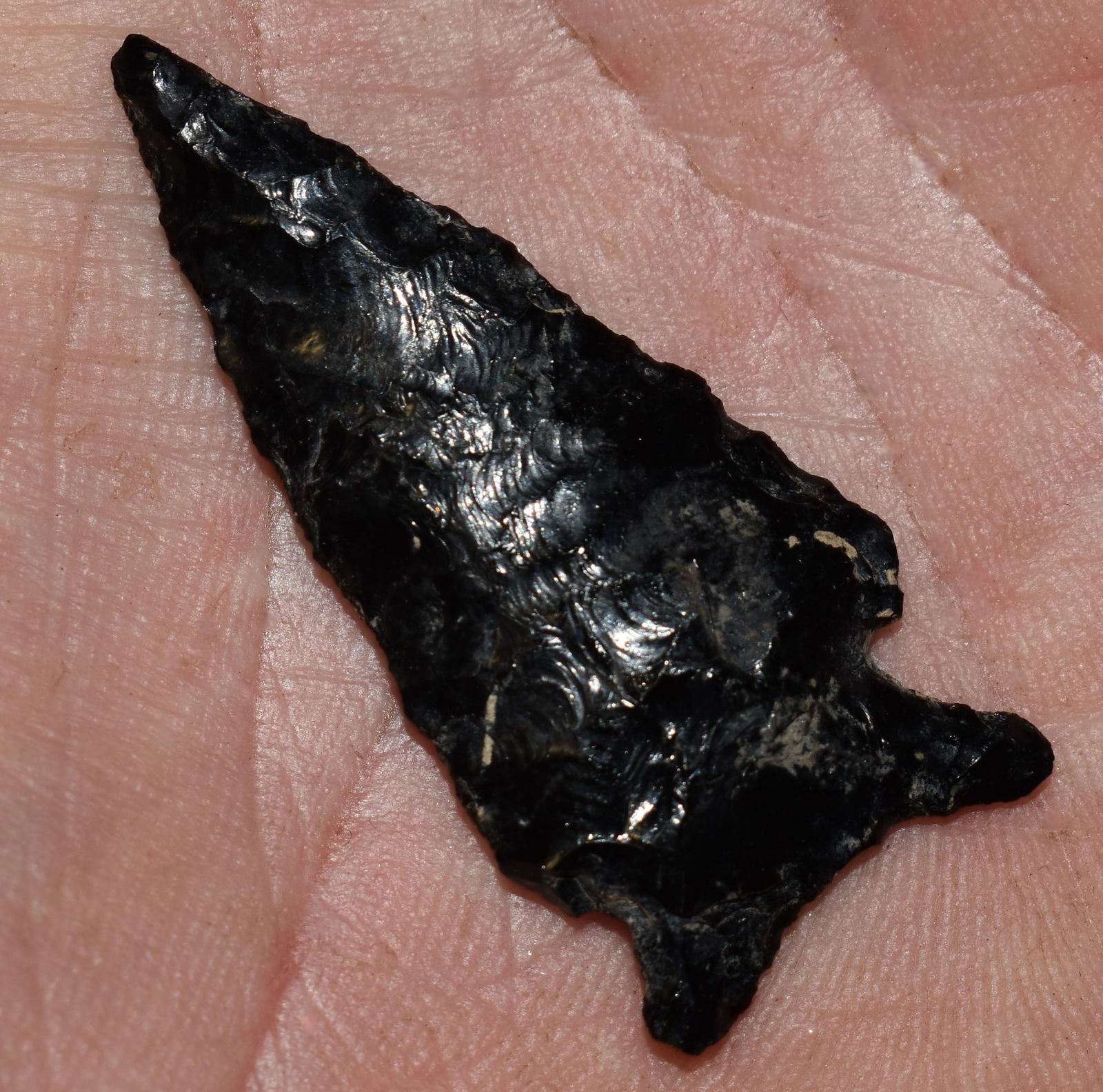 1 3/4" Elko Eared Arrowhead found near Kamiah, Idaho (1 of 9)