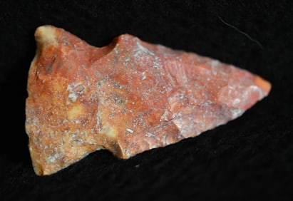 2 3/8" Steuben Found in Lee Co. Iowa.  Ex: James Vroom Collection.