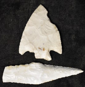 Heartbreaker 3 7/16" Snyders and 4 1/2" Harahey Knife Found in Southeast Iowa.  Ex James Vroom