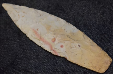 4 7/8" Sedalia Spear found in Pettis County, Missouri - Choteau Chert