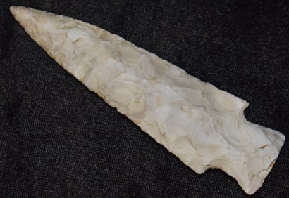 3 3/4" Mozarkite Etley Arrowhead found in Pettis County, Missouri