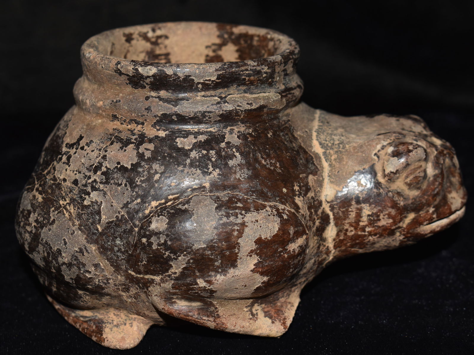 Pre-Columbian Mayan Frog Effigy Poisons Bottle found in Central America 250-900 CE (1 of 14)