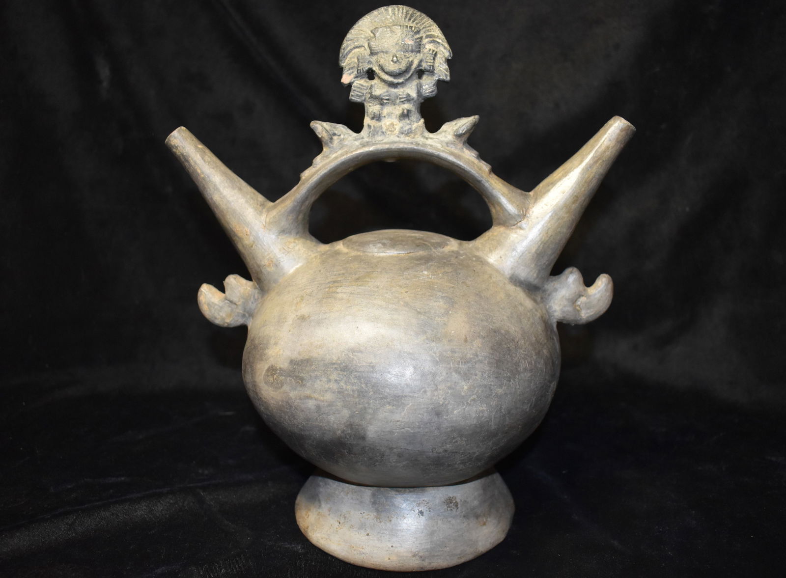 Pre-Incan Lambayeque Culture Pottery Vessel of Lord Naylamp 750 - 1375 CE (1 of 15)