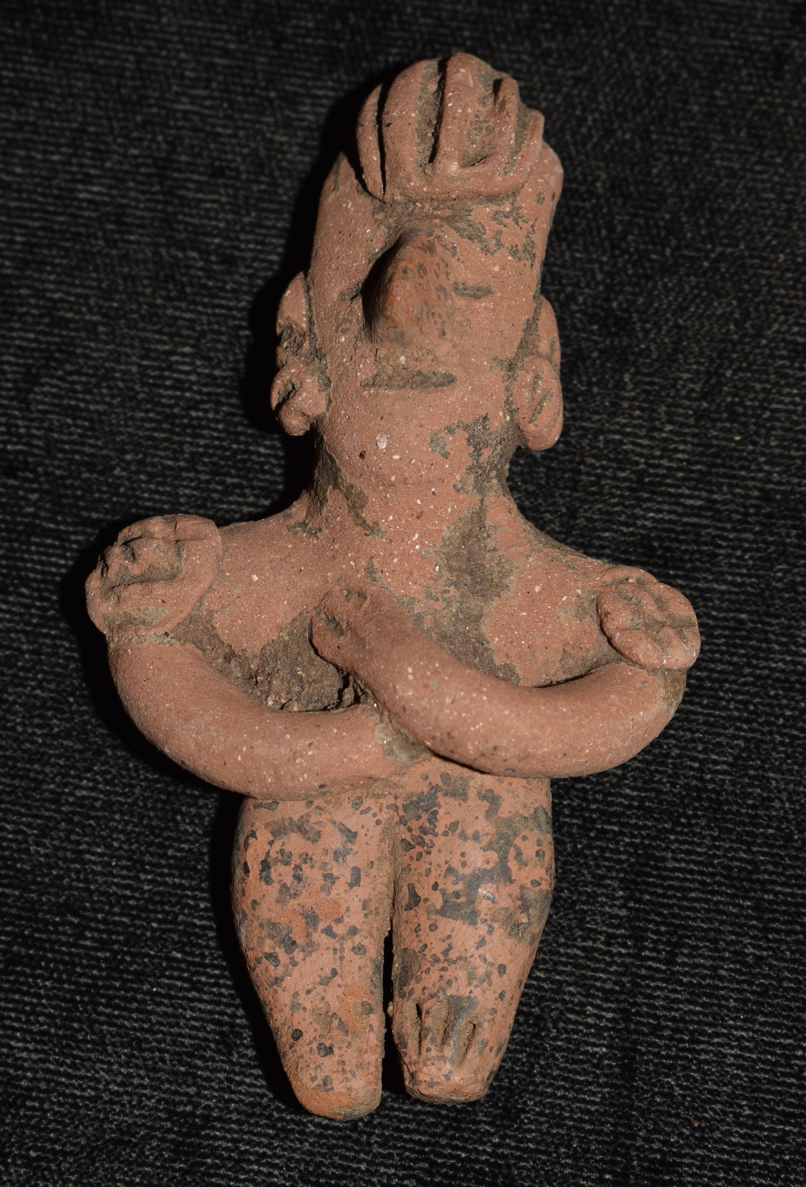 4 1/4" Pre-Columbian Colima Pottery Figure Whistle found in Central America (1 of 7)