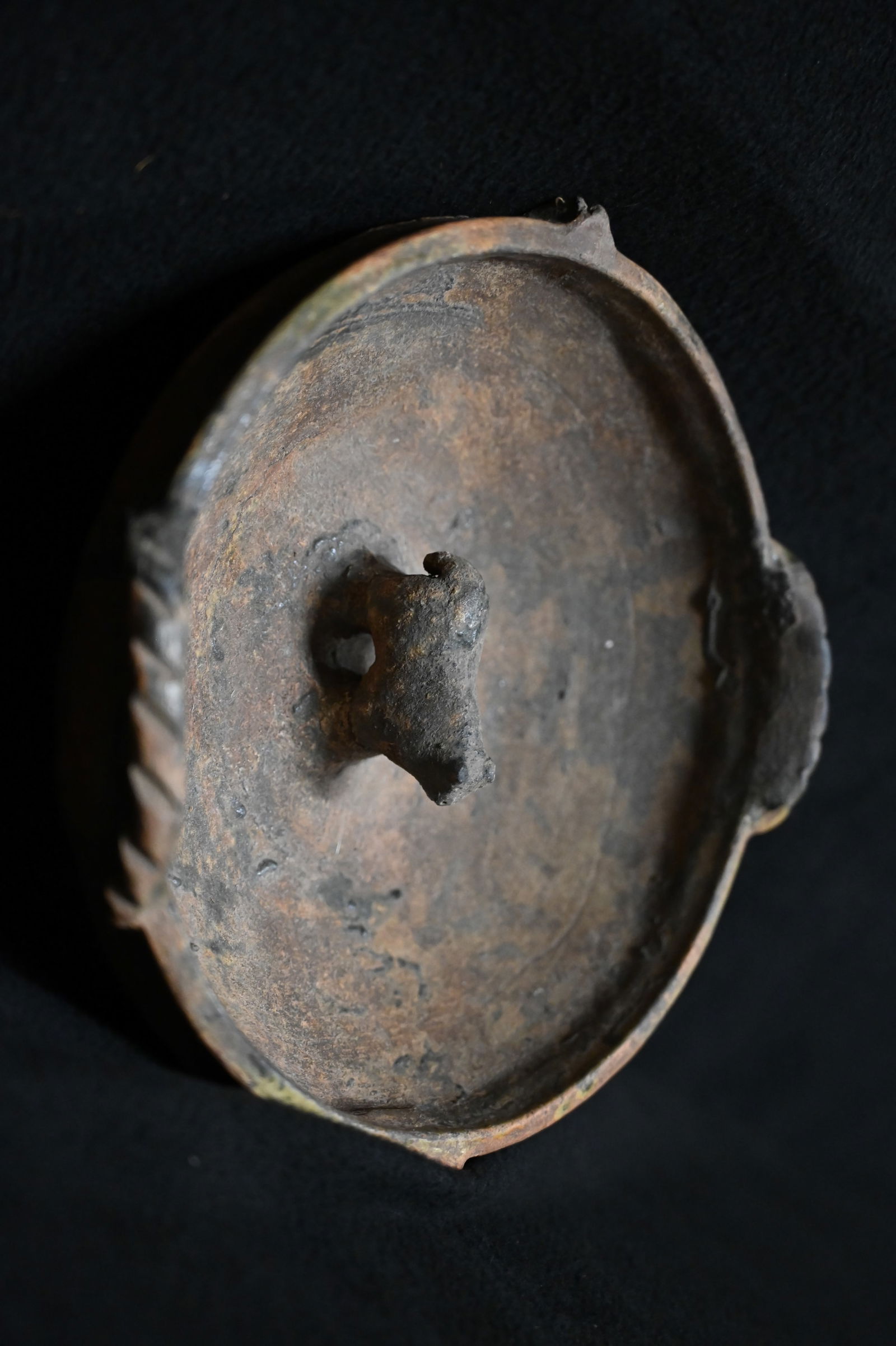 9" Peruvian Pottery Effigy Bowl Colonial Period Circa 1600's.  Probably used as a milking bowl or (1 of 10)
