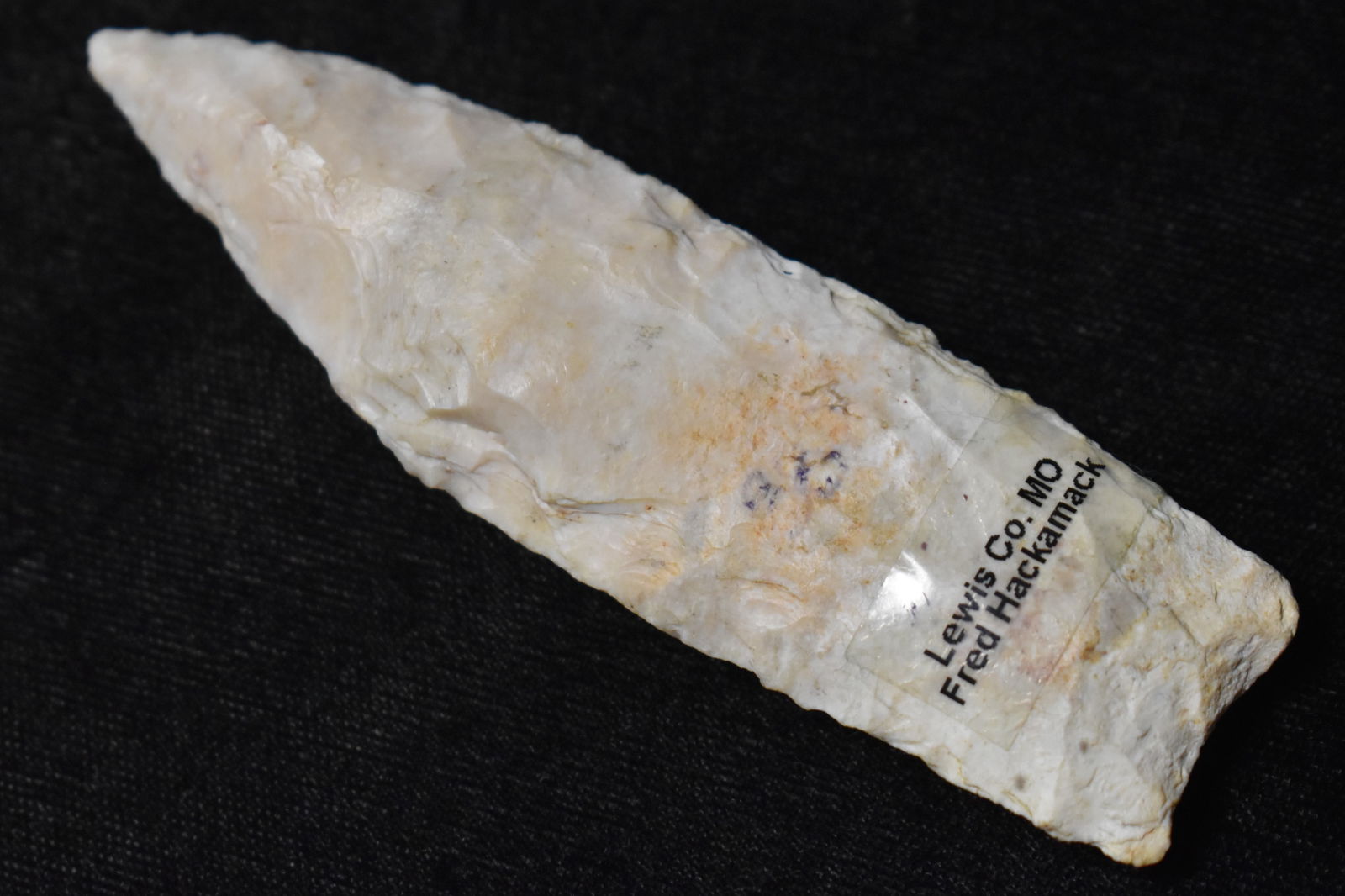 3 5/8" Nebo Hill Spear found in Lewis County, Missouri (1 of 7)