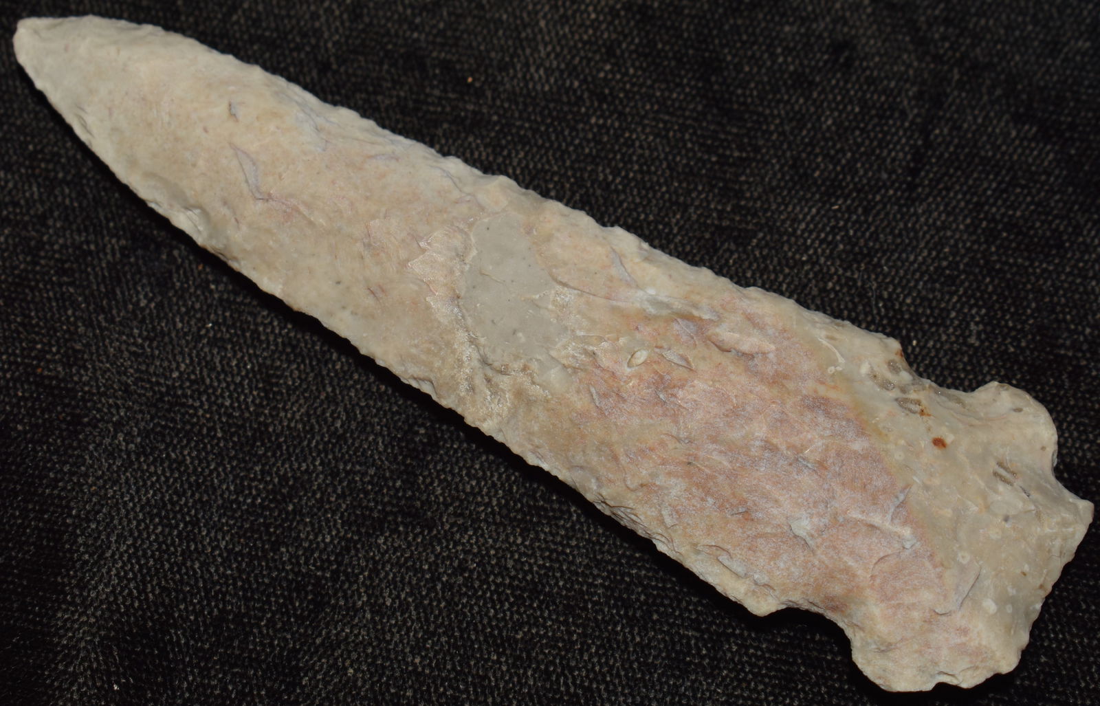 4" River Patinated Merkle Arrowhead found in Pettis county Missouri by Eva Peace. (1 of 11)