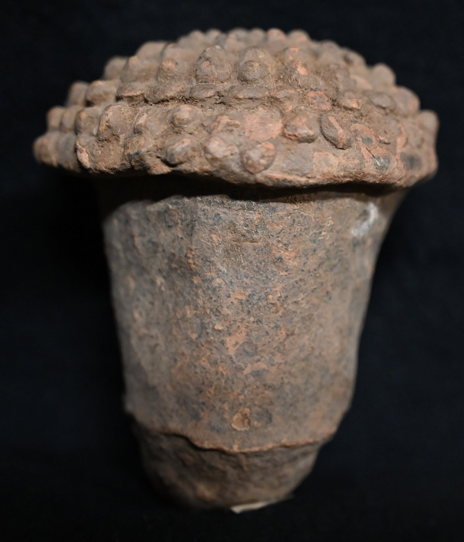 Bura Culture Niger Africa Terracotta Grave Marker, 3rd-11th Century. 4 1/4" Tall: Niger Africa Terracotta Grave Marker, 3rd-11th Century. 4 1/4" Tall