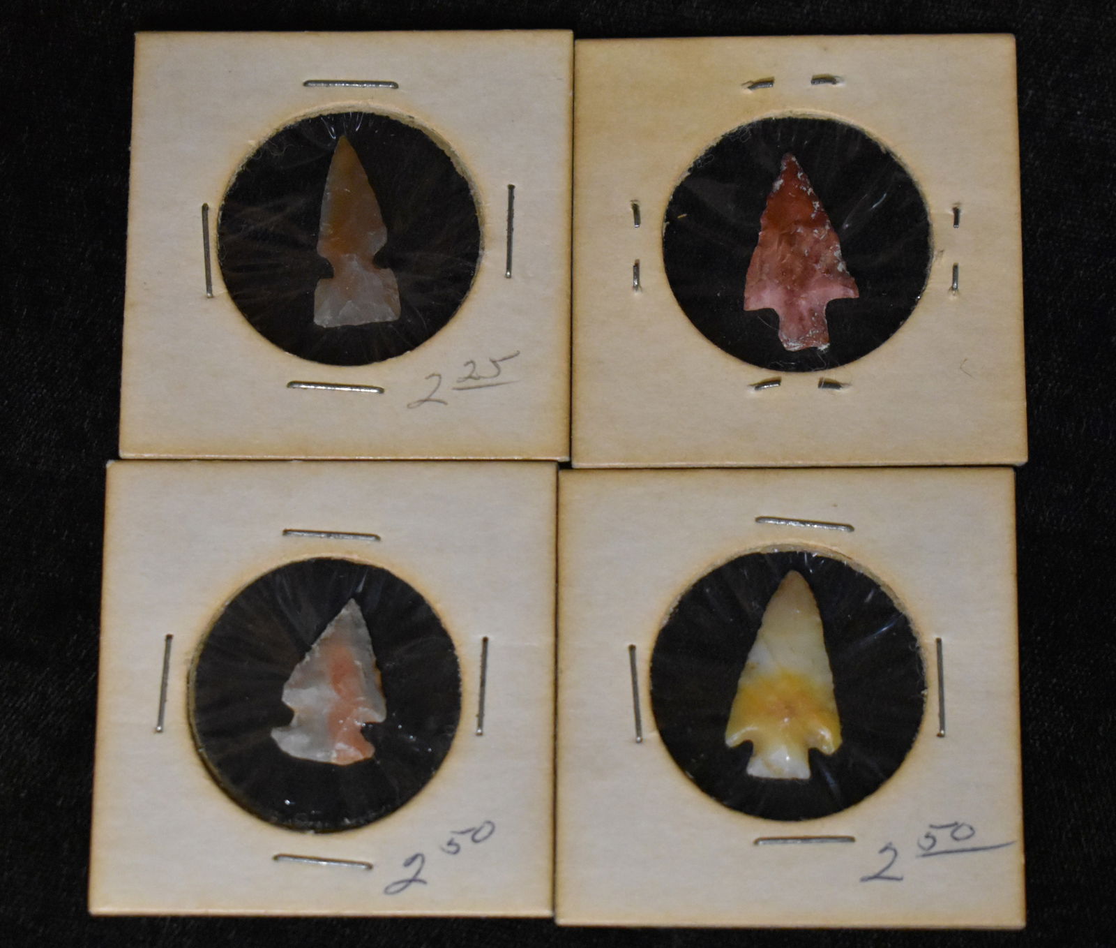 4 Columbia River Gem Bird Points Longest is 15/16".  Nice High Quality Material. (1 of 4)