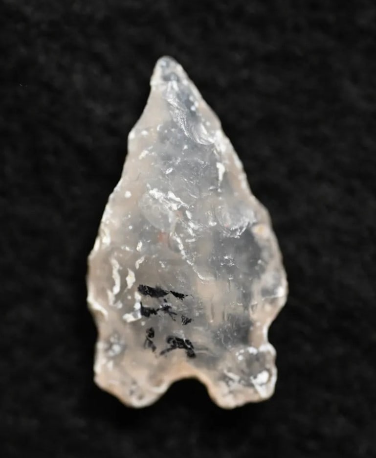 Translucent Pinto Basin 7/8" Found in Oregon and made out of Chalcedony comes with a Ryan Keele COA (1 of 5)