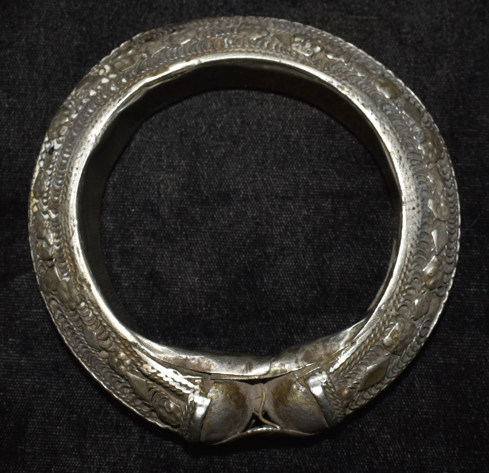 19th Century Highly Detailed Bedouin Silver Bracelet from Saudi Arabia (1 of 12)