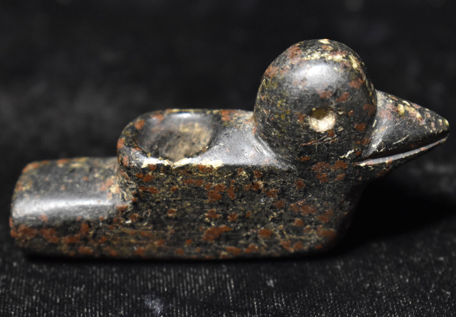 Navajo Hand Carved Bird Effigy Pipe - Modern Made with COA (1 of 8)