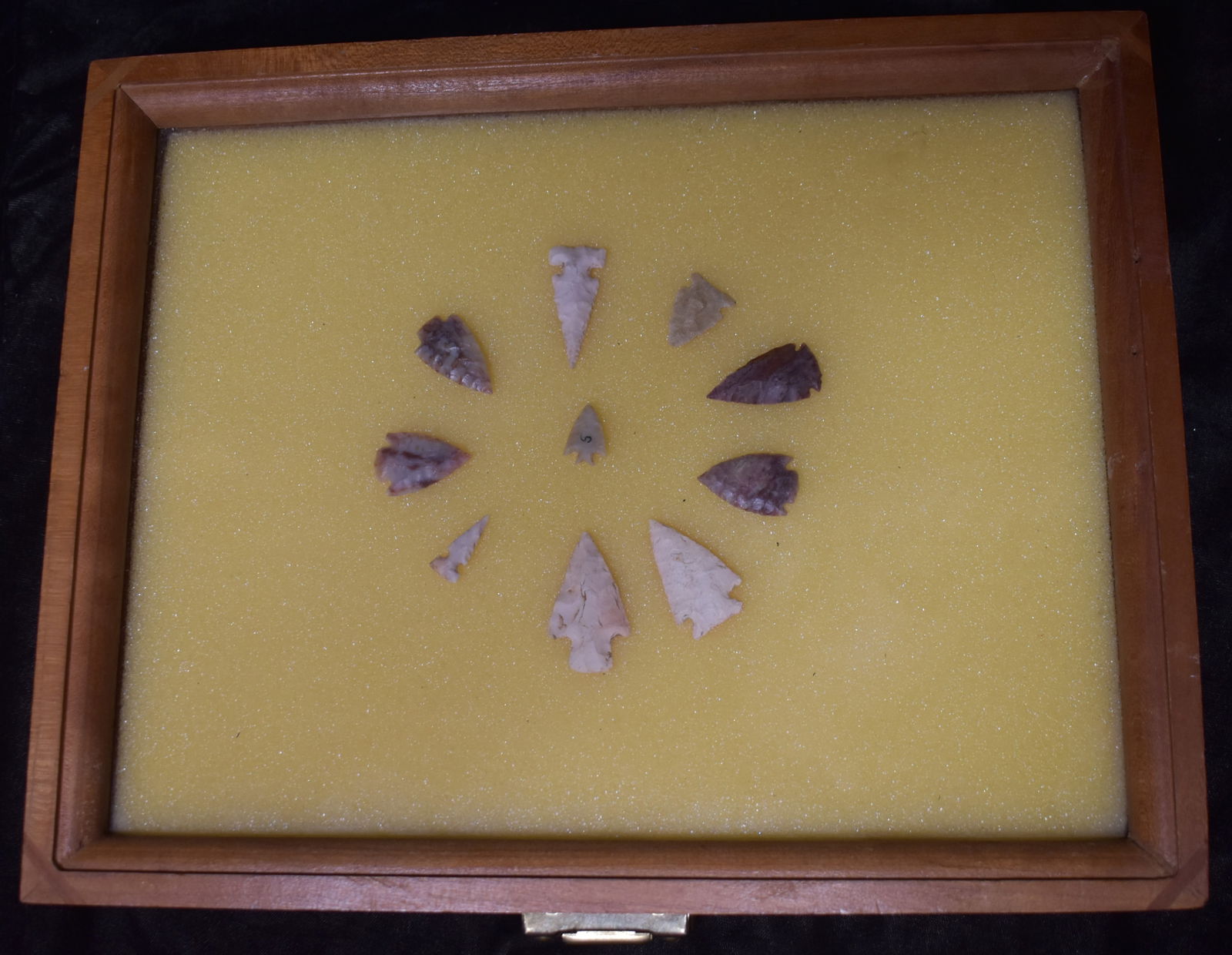 Frame of 10 Modern Arrowheads (1 of 5)