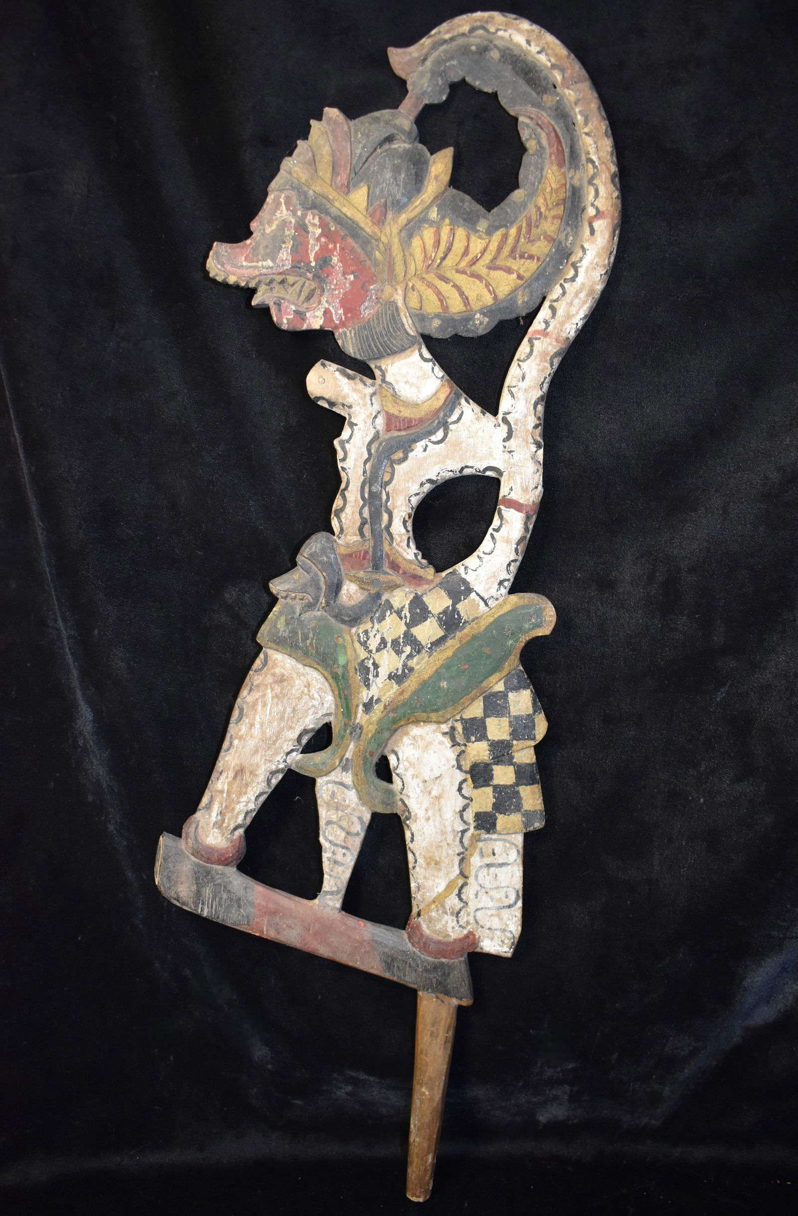 19th Century Hand Carved Wood Indonesian Puppet (1 of 7)
