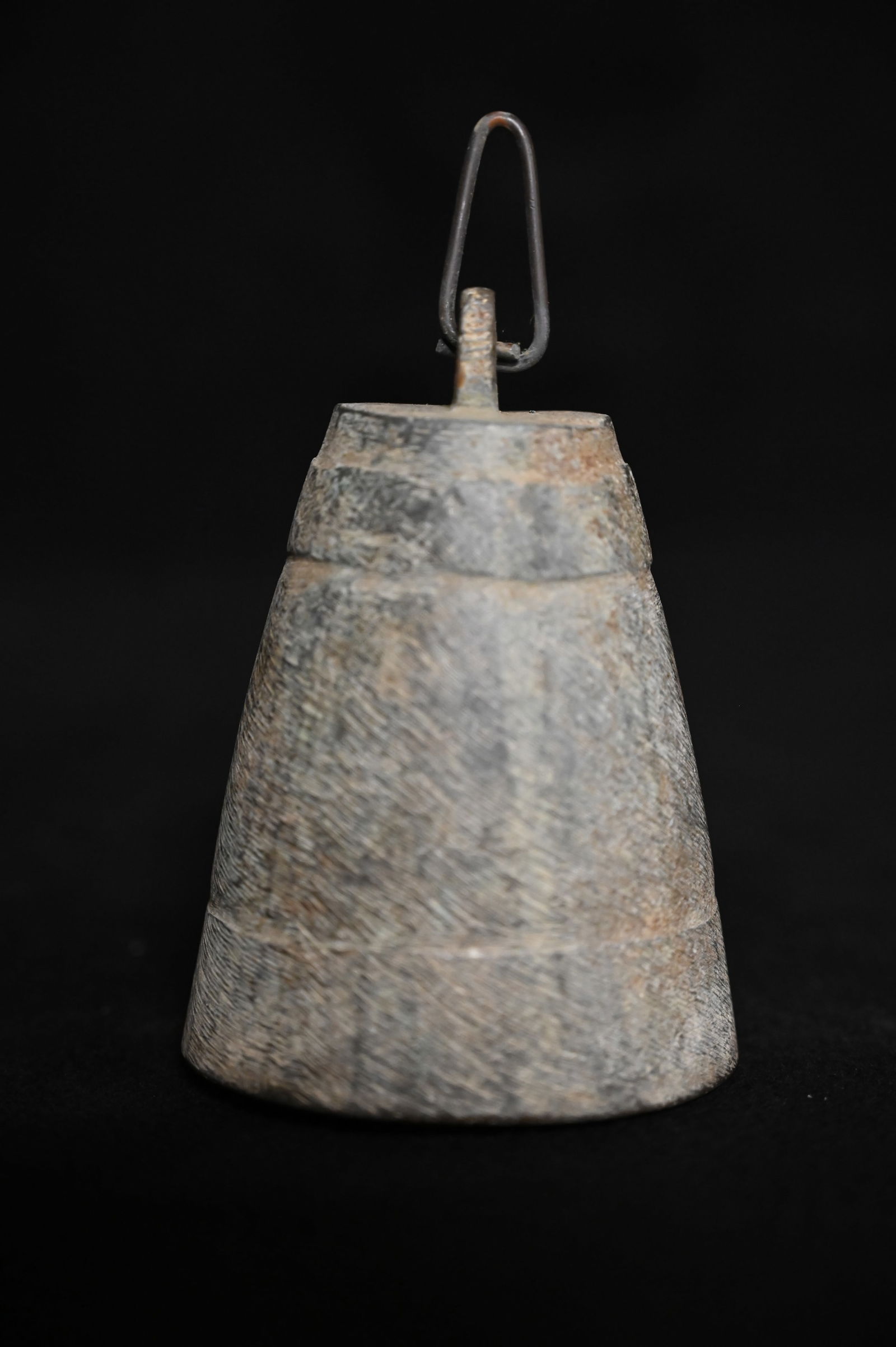 19th Century Bronze Camel Bells String of 2 Bells.  String is 4 1/2 inches long and the largest bell (1 of 5)