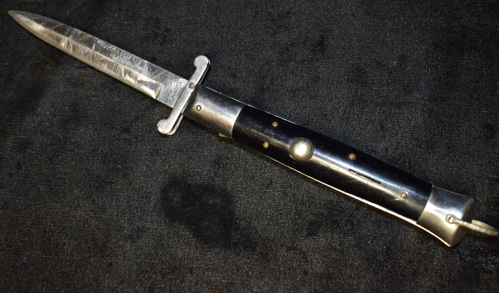 8 5/8" Rizzuto Estileto Milano Switchblade Knife (1 of 7)