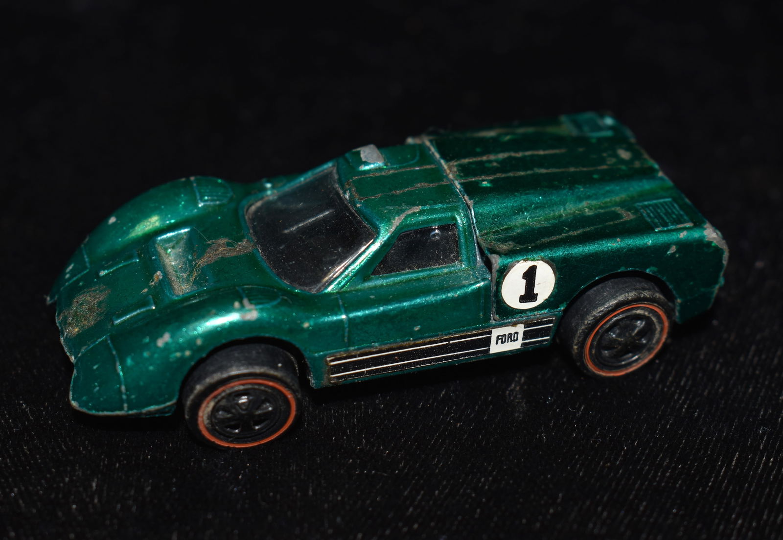 Hot Wheels Redline 1967 Ford J-Car, Green, Made in the USA (1 of 7)