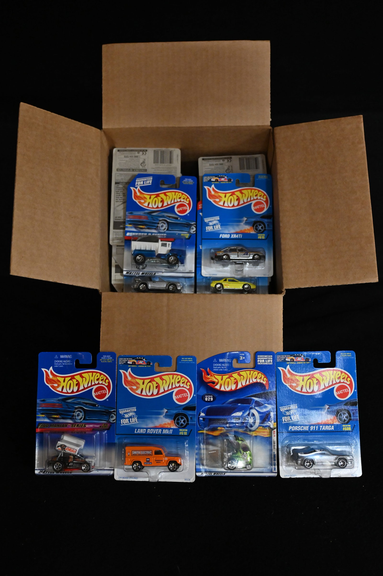 Mattel Hot Wheels Assortment contains 72 cars. All cars are brand new and in their original card.: Mattel Hot Wheels Assortment contains 72 cars. All cars are brand new and in their original card. We made sure the number of cars was correct and did not search through them. This box contains a mix o