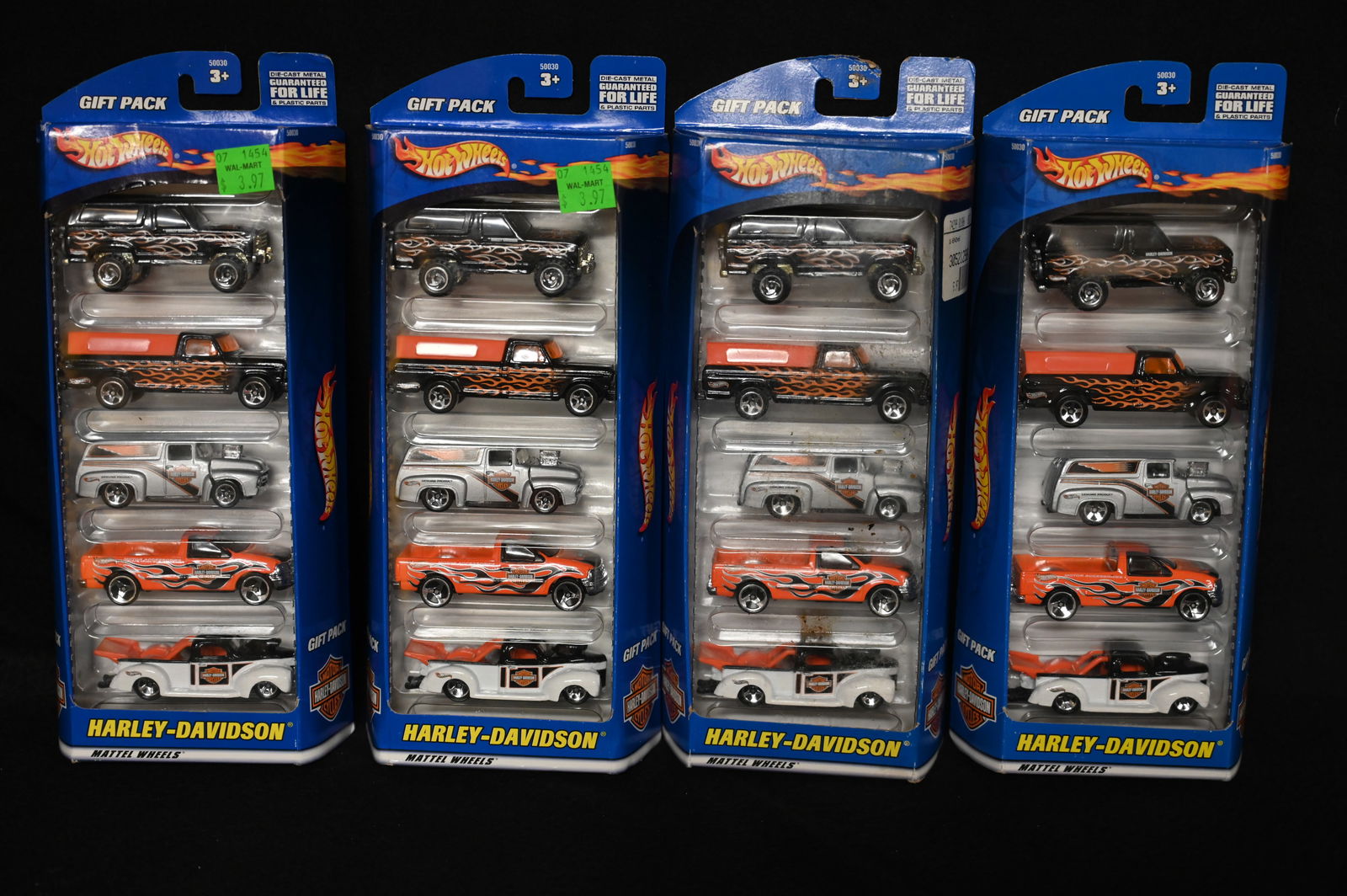 4 Mattel Hot Wheels 5 Car Gift Packs 2000 Motor Harley Davidson Cycles Brand New in the original (1 of 4)