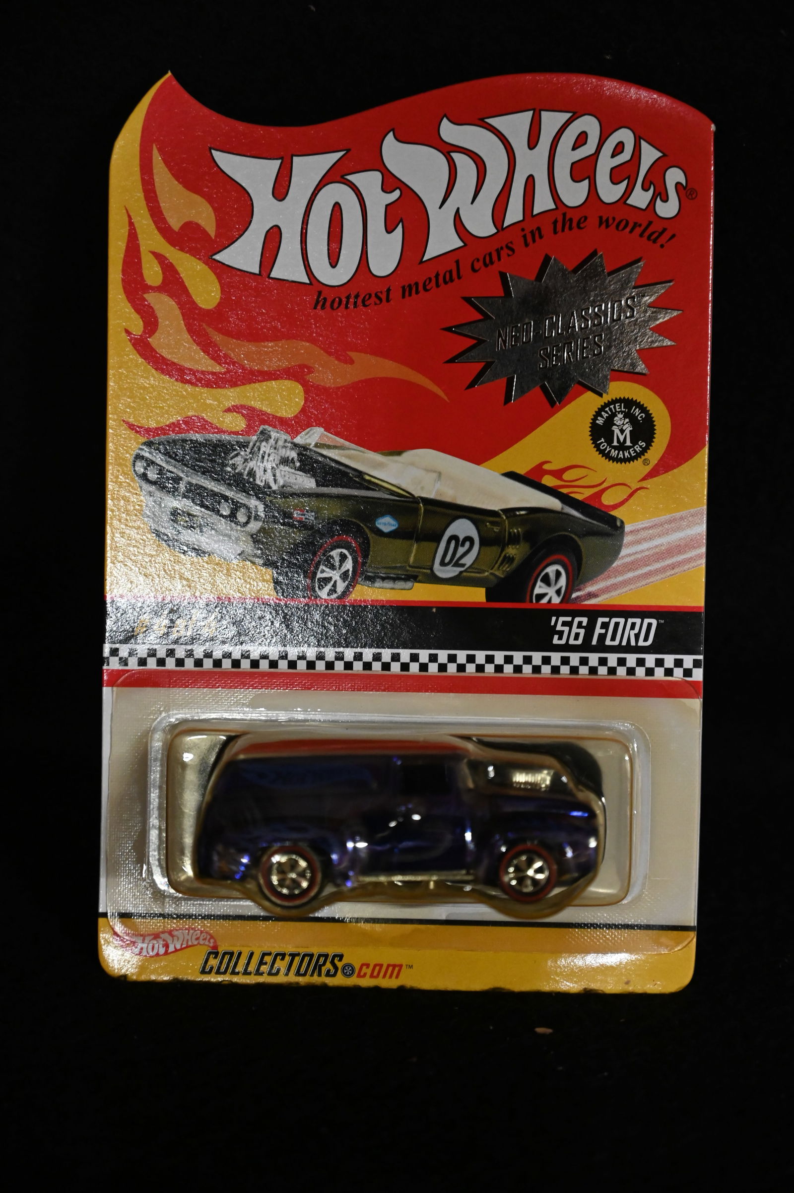 2003 Hot Wheels Red Line Neo Classic Series 56' Ford brand new in a plastic case.: 2003 Hot Wheels Red Line Neo Classic Series 56' Ford brand new in a plastic case.