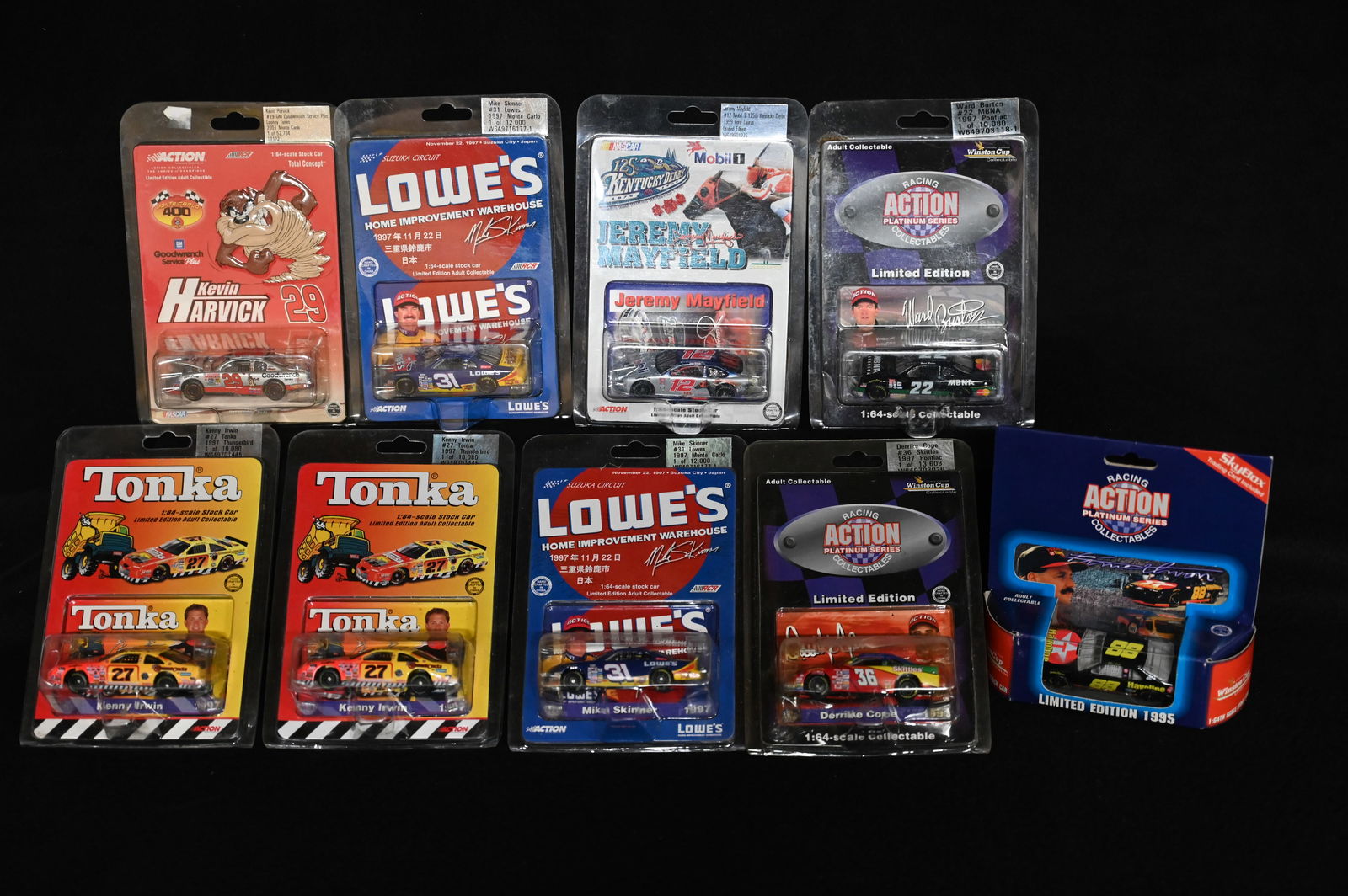 9 Action Racing NASCAR Die Cast Cars some limited edition 1990's all brand new in the original (1 of 4)