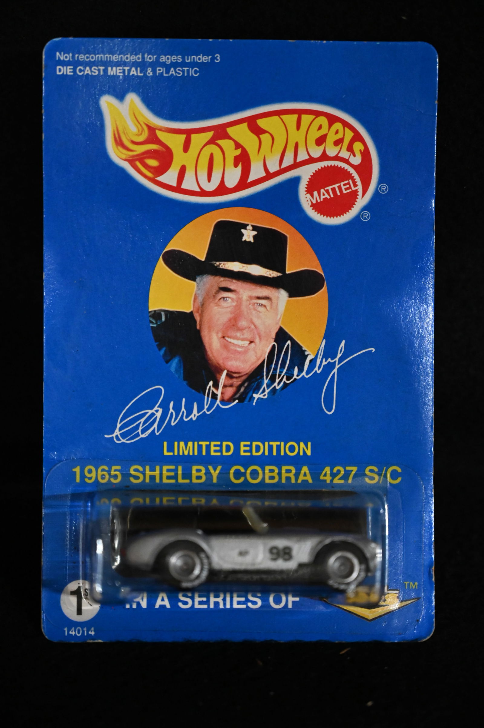 1995 Limited Edition Hot Wheels 1965 Shelby Cobra 427 S/C Carroll Shelby. (1 of 4)