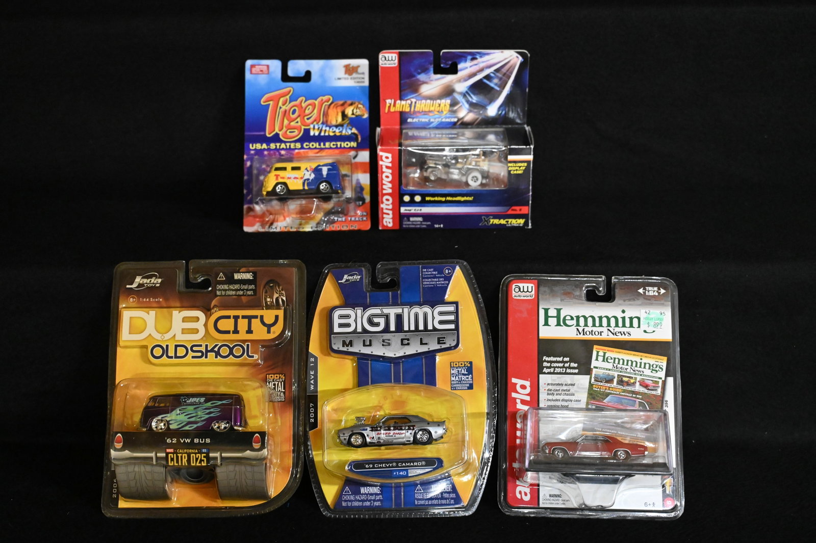 Auto World Jada Toys and Tiger Wheels Limited Edition Die Cast Cars.: Auto World Jada Toys and Tiger Wheels Limited Edition Die Cast Cars.