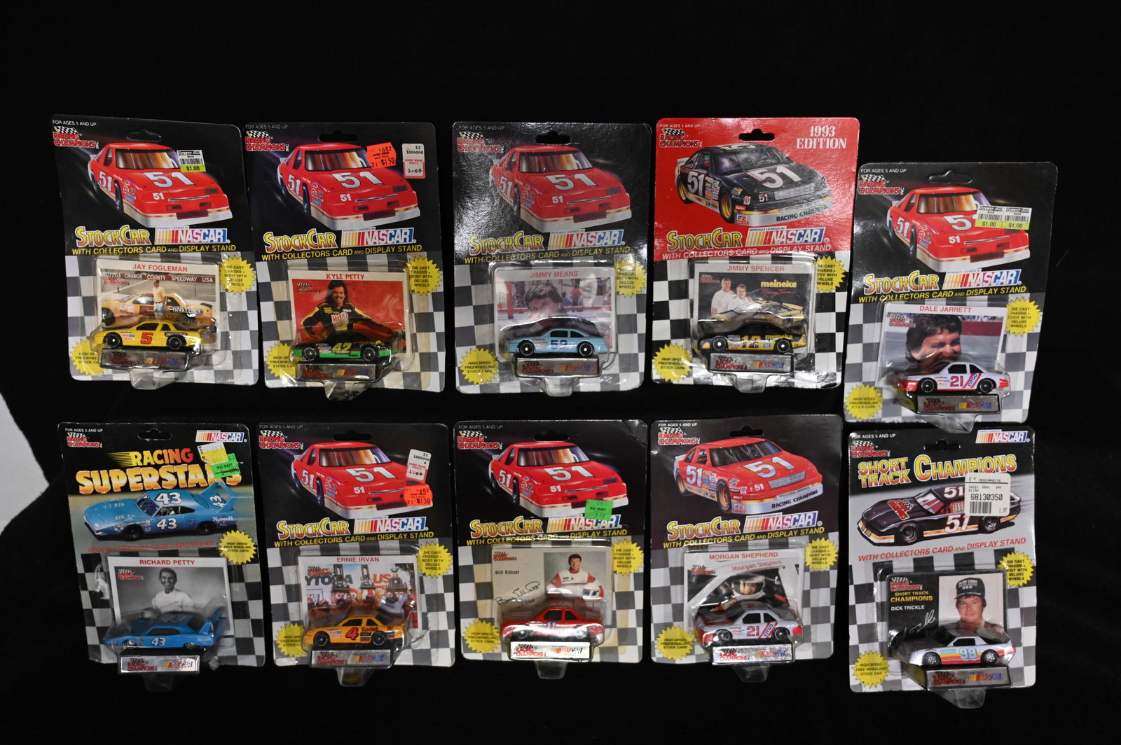 10 Die Cast Race Cars 1/64 Scale 1991 Racing Champions NASCAR Racing Cars Brand New condition in the (1 of 4)