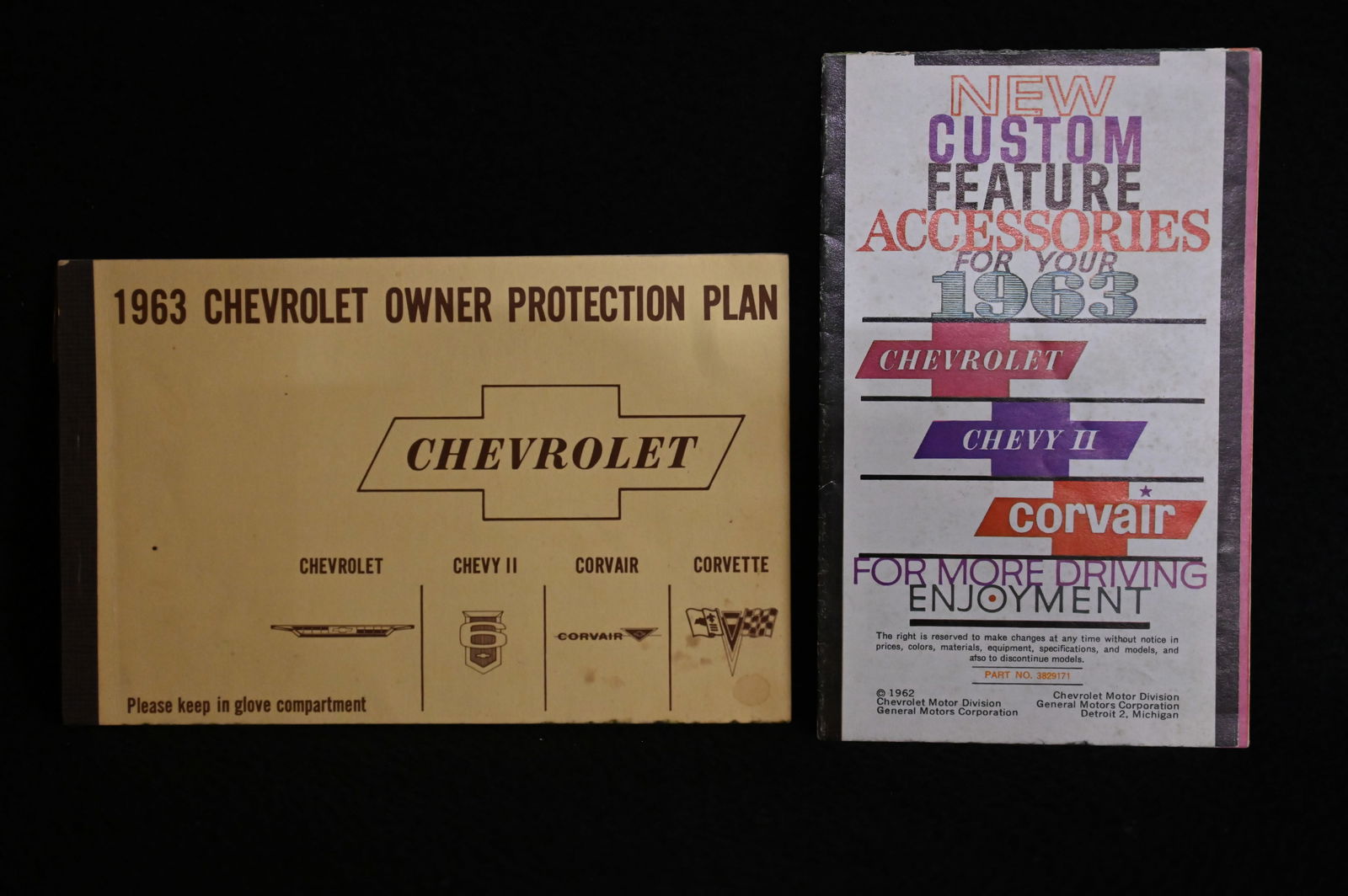 1963 1st Edition Chevrolet Corvette Corvair Impala Protection Plan Manual and 1963 New Custom (1 of 6)