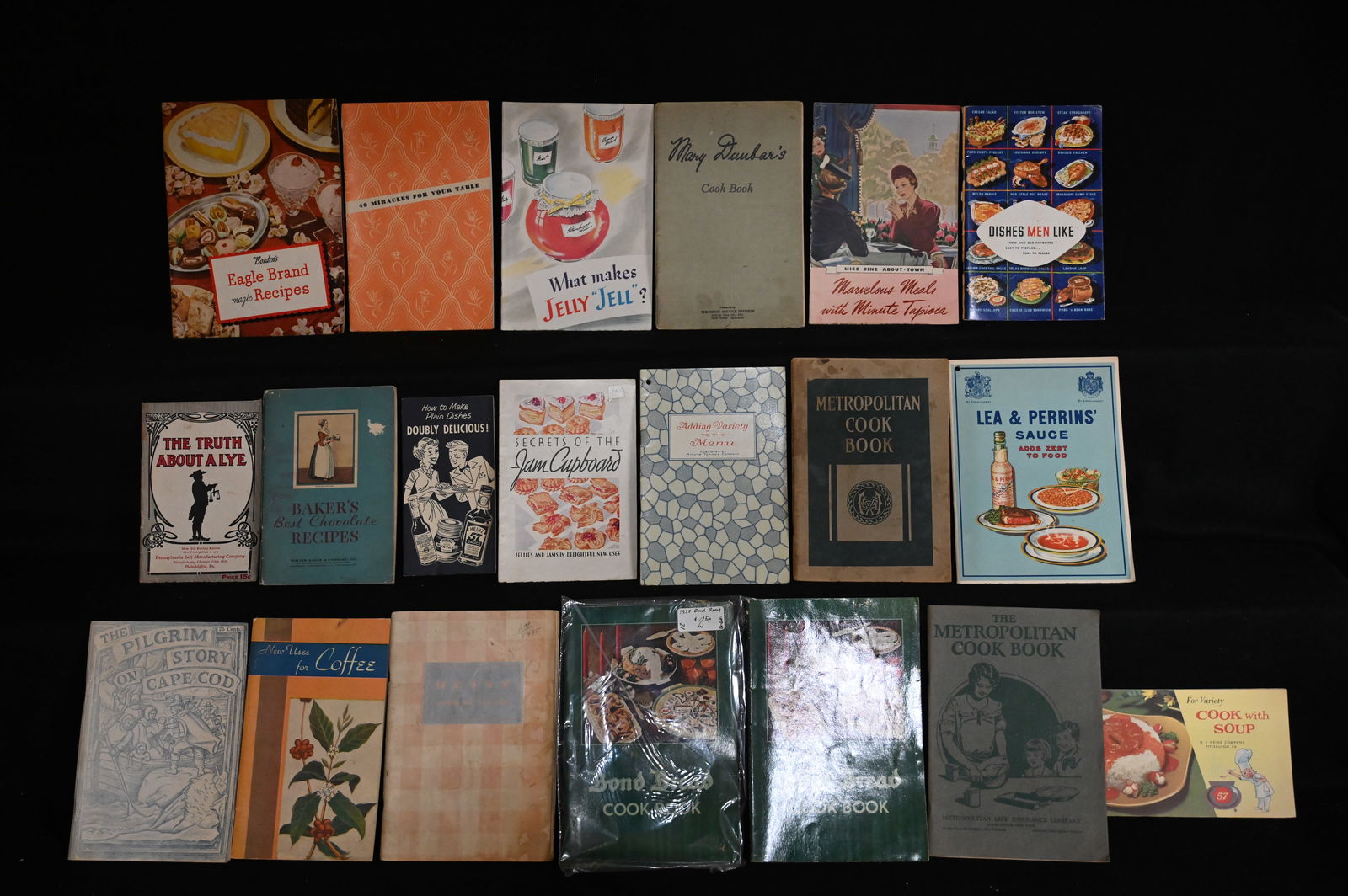 20 Vintage Advertisement Cook Books/Pamphlets From The 1900's.  Includes Heinz, The Metropolitan (1 of 4)