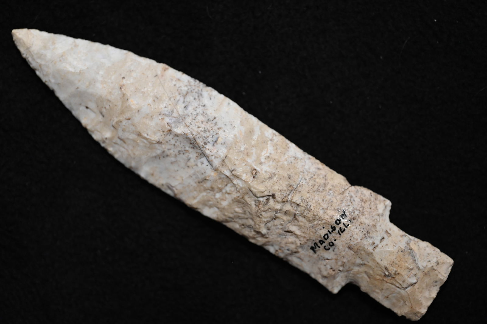 6 1/8" Etley Found in Madison Co. Illinois Ryan Keele COA.  Ex: Harry Franke, Matt Lay Collections. (1 of 11)