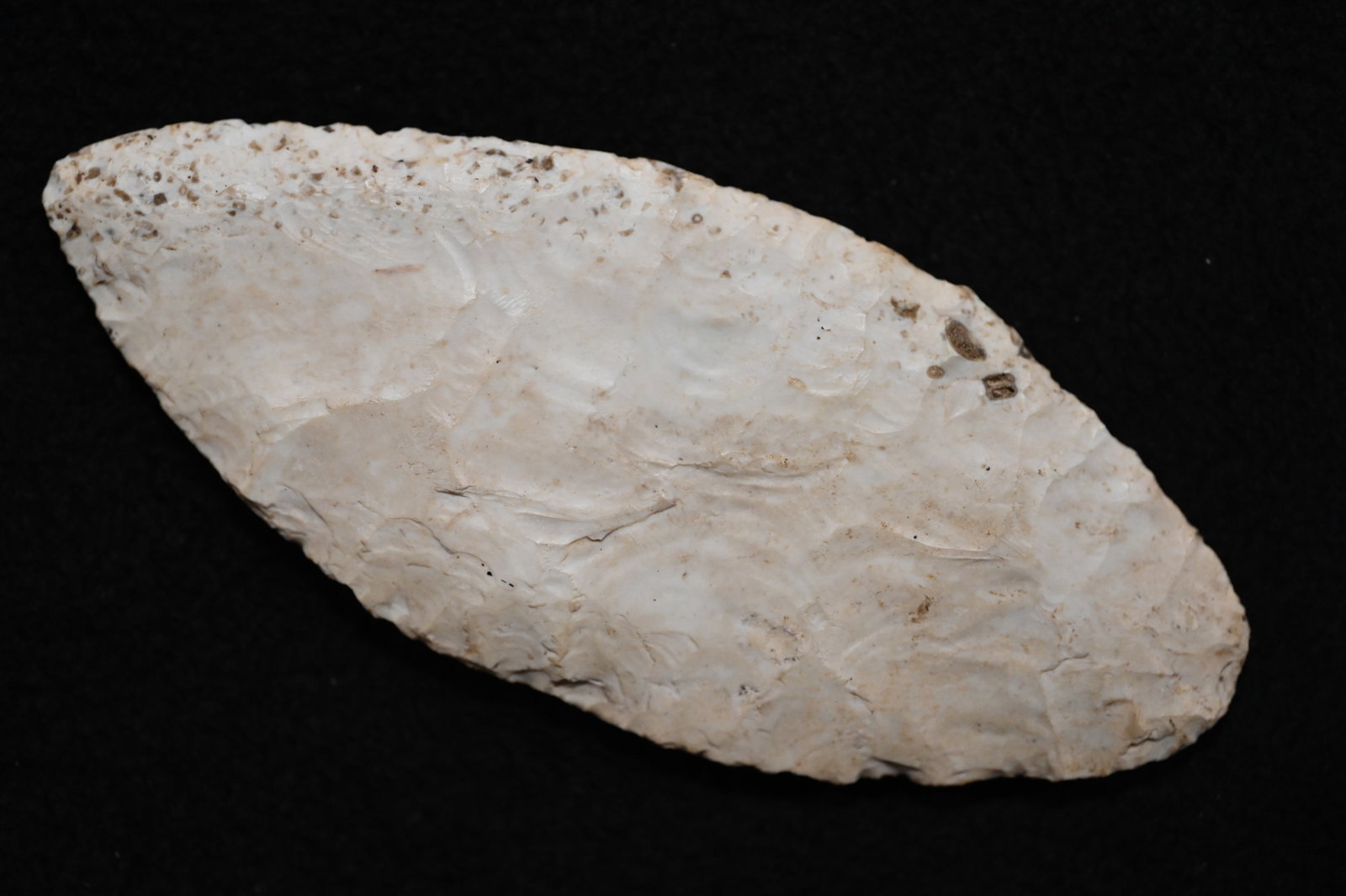 5 5/16" Adena Blade Found in Cooper Co. Missouri Ex: George Wolf, Matt Lay Collections.: 5 5/16" Adena Blade Found in Cooper Co. Missouri Ex: George Wolf, Matt Lay Collections.