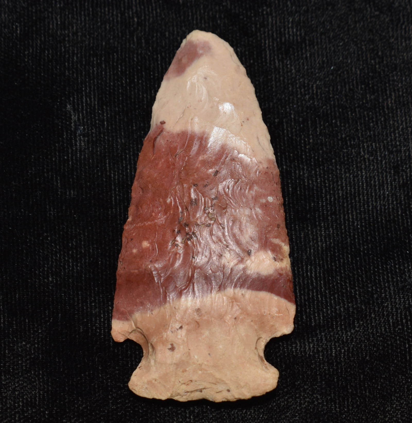 2 1/4" Multi-color Woodland Arrowhead found in Adams County, Illinois (1 of 7)
